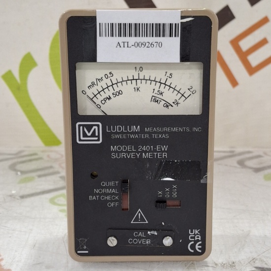 Ludlum Measurements Model 2401-EW Survey Meter - 492353