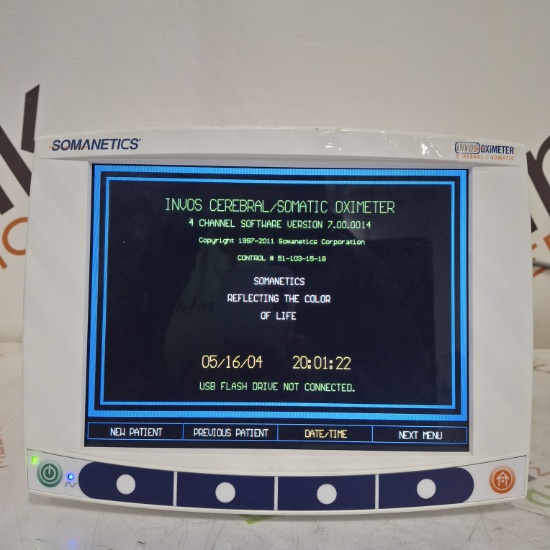 Somanetics Invos 5100C Cerebral Oximeter Monitor - 520983