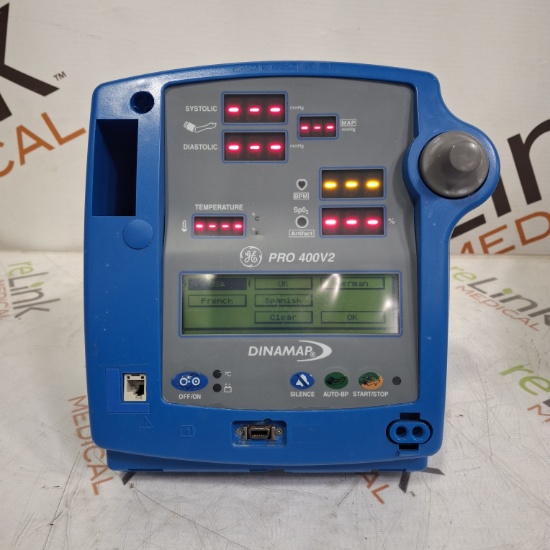 GE Healthcare Dinamap Pro 400V2 Vital Signs Monitor - 520511
