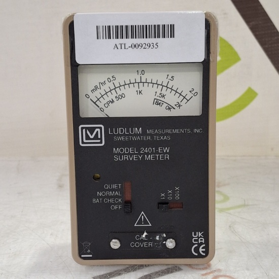 Ludlum Measurements Model 2401-EW Survey Meter - 492328