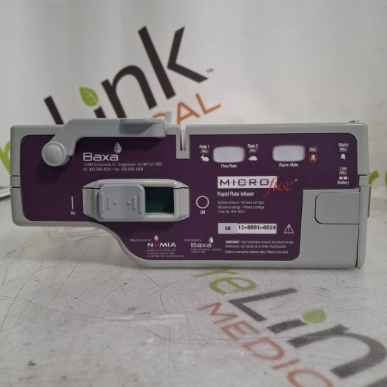 Baxa Corporation MicroFuse Rapid Rate Syringe Infuser Pump - 512745