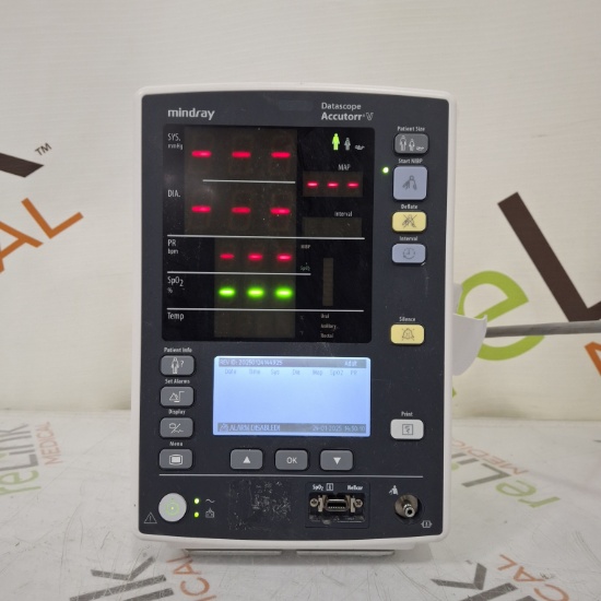 Mindray Datascope Accutorr V Vital Signs Monitor - 493983