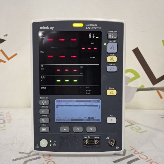 Mindray Datascope Accutorr V Vital Signs Monitor - 493988