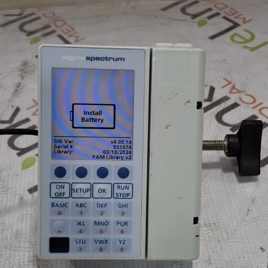 Baxter Sigma Spectrum 6.05.14 without Battery Infusion Pump - 482302