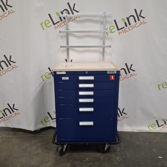 Blue Bell Bio-Medical Anesthesia Cart - Blue Cart - 513636