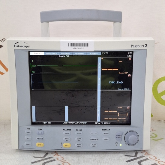 Datascope Passport 2 Patient Monitor - 512323