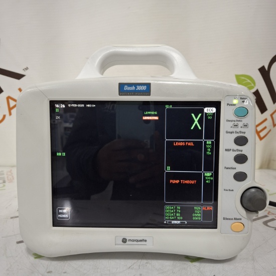 GE Healthcare Dash 3000 - GE/Nellcor SpO2 Patient Monitor - 499975