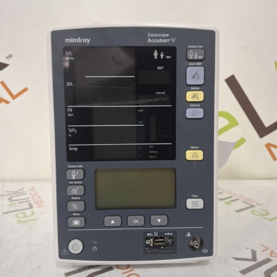 Mindray Datascope Accutorr V Vital Signs Monitor - 479648