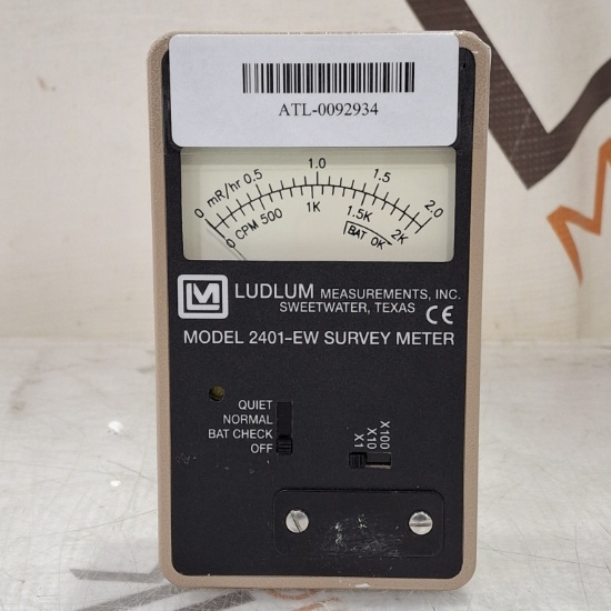 Ludlum Measurements Model 2401-EW Survey Meter - 492332