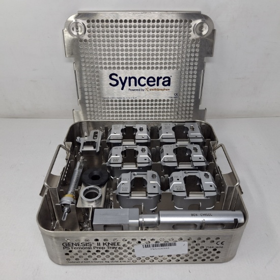 Smith & Nephew Syncera 7144-1606 Genesis II Knee PS Femoral Prep Tray - 661537