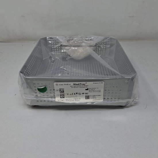 Case Medical Inc MediTray BSKH03 Half Size Aluminum Basket 9.6"x9.6"x3" - 537724