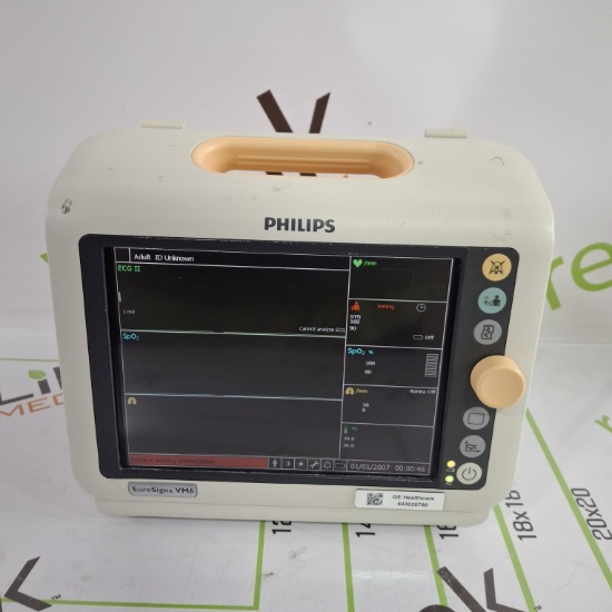 (5) Philips SureSigns VM6 Vital Signs Monitor Lot