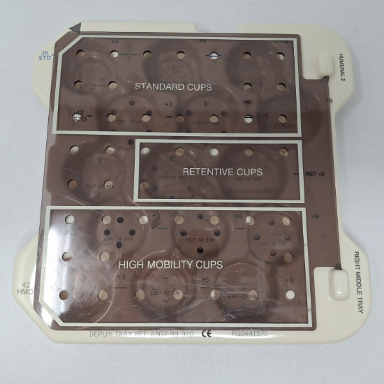 DePuy 2307-99-910 Humeral 2 Right Middle Tray - 536354