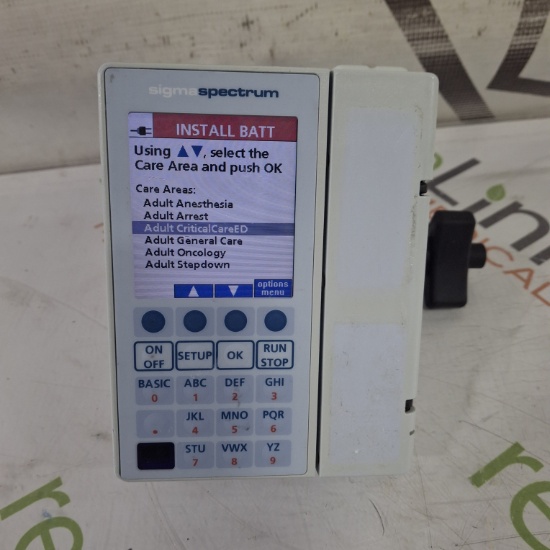 (10) Baxter Sigma Spectrum 8.00.03 w/o Battery Infusion Pump Lot