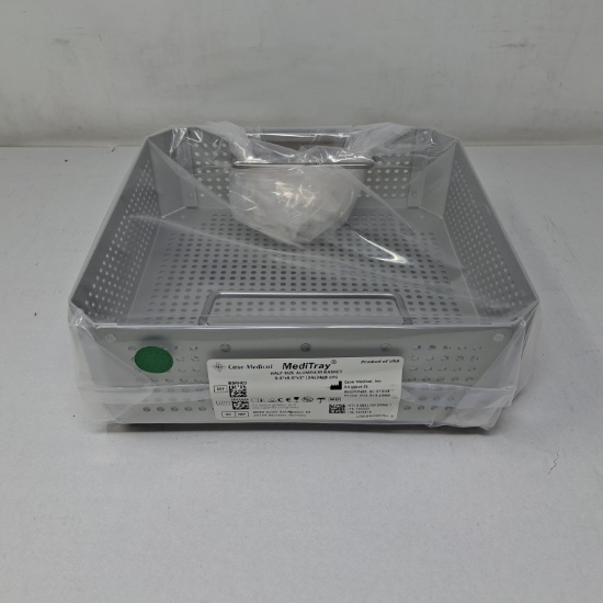 Case Medical Inc MediTray BSKH03 Half Size Aluminum Basket 9.6"x9.6"x3" - 537727