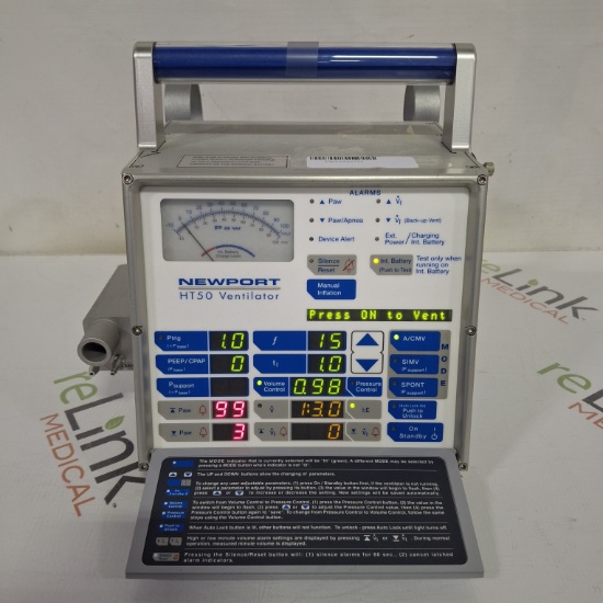 (5) Newport Medical HT50 Ventilator Lot