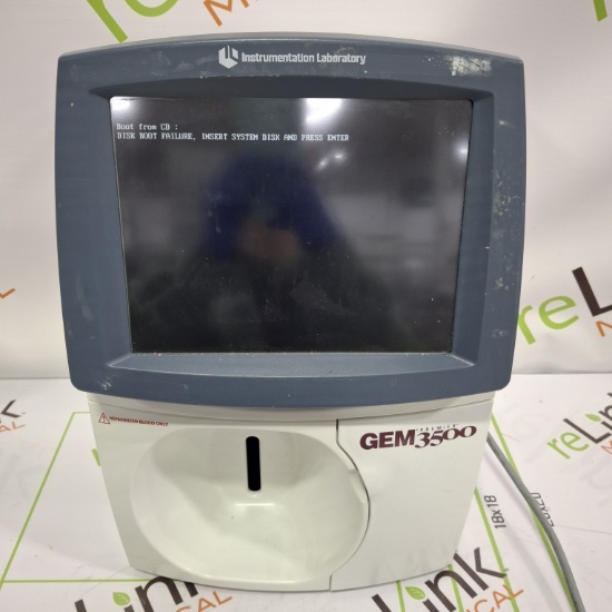 Instrumentation Laboratory Company GEM Premier 3500 Blood Gas Analyzer - 683930