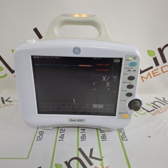 GE Healthcare Dash 3000 - GE/Nellcor SpO2 Patient Monitor - 686690