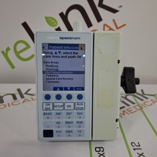 (7) Baxter Sigma Spectrum 6.02.08 with B/G Battery Infusion Pump Lot