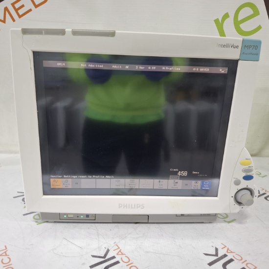 (10) Philips IntelliVue MP70 - Anesthesia Patient Monitor Lot