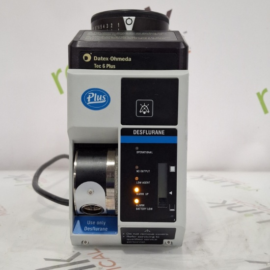 (5) Datex-Ohmeda Tec 6 Plus Desflurane Vaporizer Lot