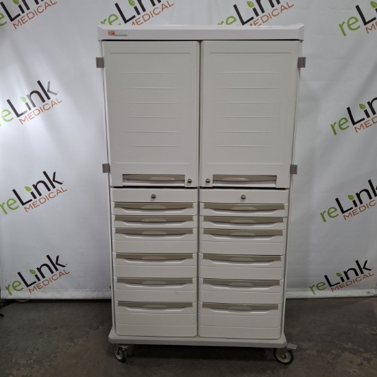 (5) Metro Medical Starsys Double Wide Cabinet Lot