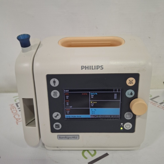 (10) Philips SureSigns VS2 Vital Signs Monitor Lot