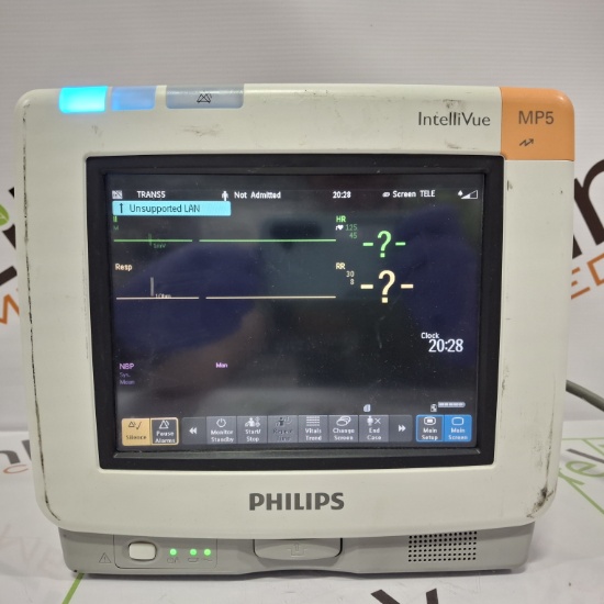 Philips Intellivue MP5 - ECG, Oximax SpO2, NIBP, Press, Temp CO2 Patient Monitor - 672716