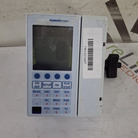 (5) Baxter Sigma Spectrum w/Non Wireless or No Battery Infusion Pump Lot