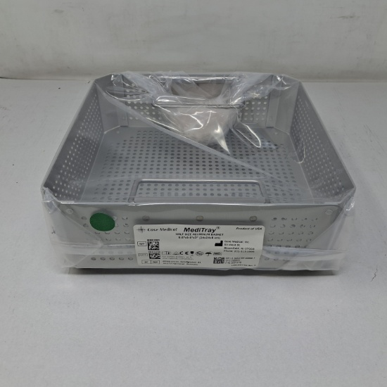 Case Medical Inc MediTray BSKH03 Half Size Aluminum Basket 9.6"x9.6"x3" - 537721