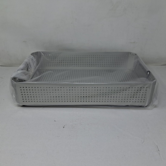Case Medical Inc MediTray BSKQ03 Mid Size Aluminum Basket 15.8"x9.6"x3" - 537440