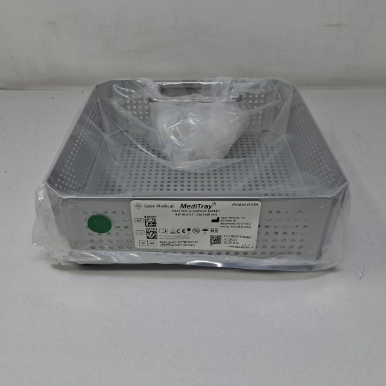 Case Medical Inc MediTray BSKH03 Half Size Aluminum Basket 9.6"x9.6"x3" - 537716