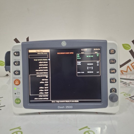 GE Healthcare Dash 2500 Patient Monitor - 647572