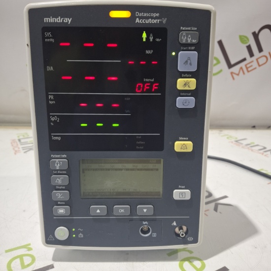 Mindray Datascope Accutorr V Vital Signs Monitor - 695481