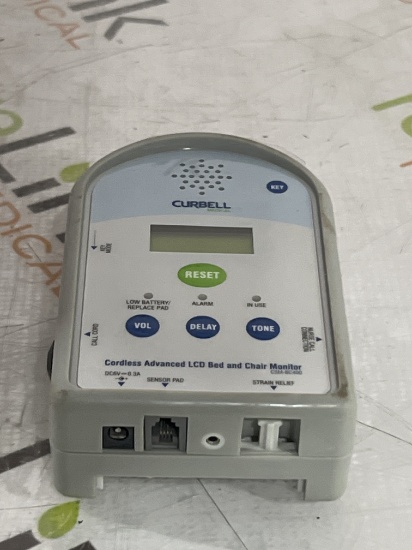 (2) Curbell Medical Products Inc CSM-BC400 Cordless Advanced LCD Bed & Chair Monitor Lot