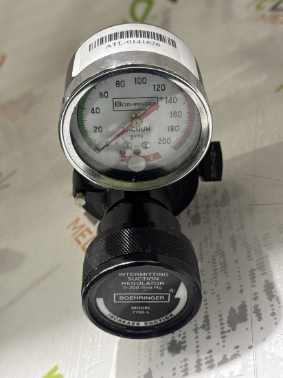 Boehringer Laboratories, Inc. Intermittent/Continuous Suction Regulator - 697134