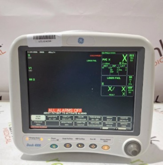 GE Healthcare Dash 4000 - GE/Nellcor SpO2 Patient Monitor - 689591