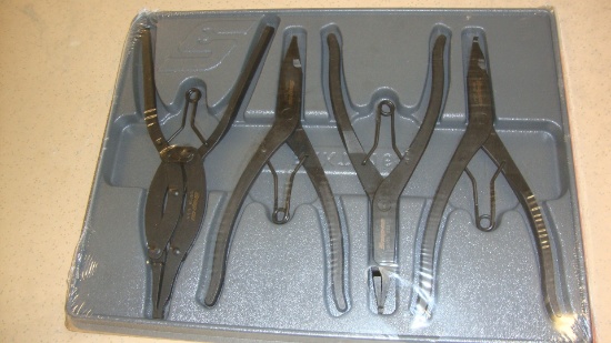 New Snap On 4pcs Snap Ring Plier Set