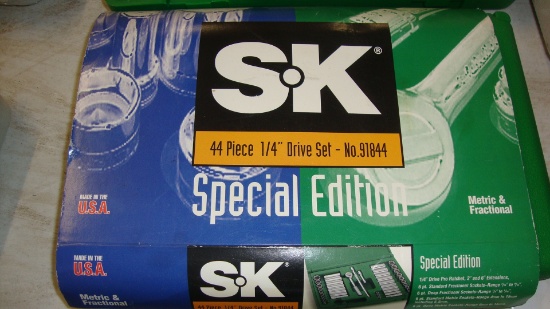 New S&K 1/4 Drive Socket Set
