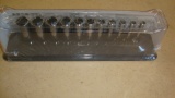New Snap On 11pcs. 1/4 Metric Deep Socket Set