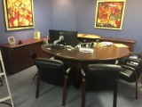 Executive Desk w/ 3 Credenza