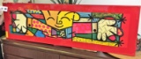 Romero Britto Style Lacquer Artwork  62