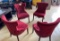 CHAIRS RED FABRIC