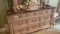 DRESSER WITH MIRROR AND MARBLE TOP (MATCHING)