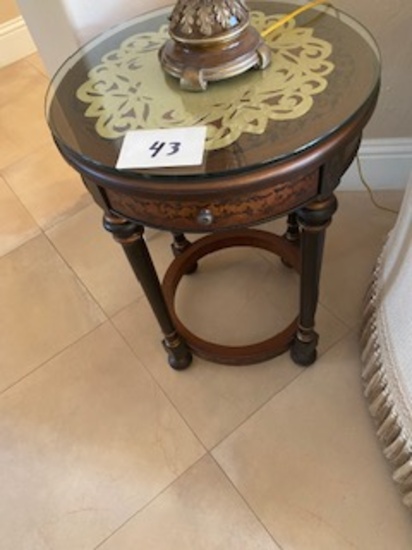 SIDE TABLE STAND ROUND ORNATE