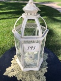 OUTDOOR CANDLE HOLDER WHITE