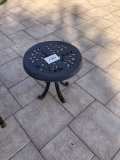 SMALL WROUGHT IRON SIDE TABLE