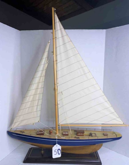 Sail Boat Model w/ Stand 31"x 25"