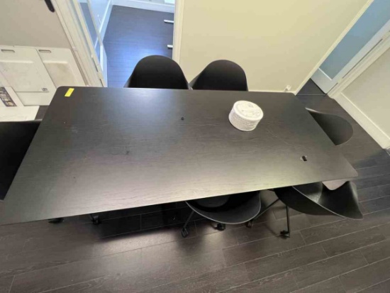 Black Conference Table 79" x 36"