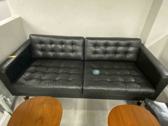 80" Black Sofa